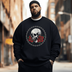 Funny Skeleton Men's Plus Size Sweatshirt