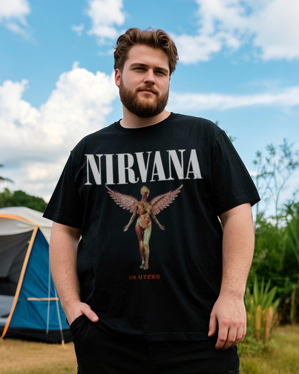 Breathable Plus Size T-Shirt - Flowy Loose Fit Cotton Top with Trendy Prints for Summer