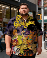 Men's Dog Costume Funny Printing Short Sleeve Shirt