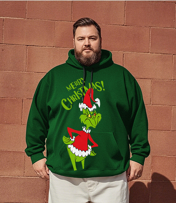 Men's Tales from The Crypt Plus Size Hoodie Christmas grinch