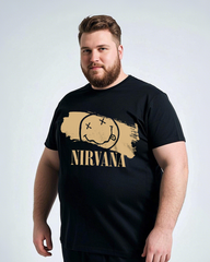 Breathable Plus Size T-Shirt - Flowy Loose Fit Cotton Top with Trendy Prints for Summer