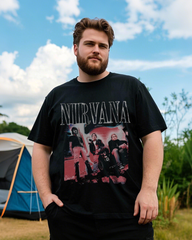 Classic Black Cotton T-Shirt for Men – Relaxed Regular Fit