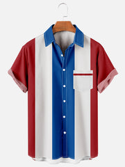 Flag Men's Classic Hawaiian Pocket Shirt