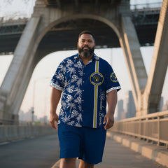 Men's Vented Fit Hawaiian Ocean Breeze Athletic Set