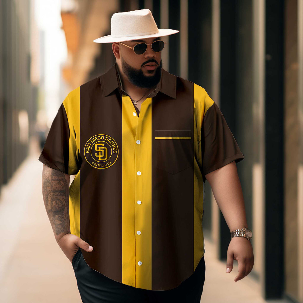 Men's Classic Print Pocket Shirt