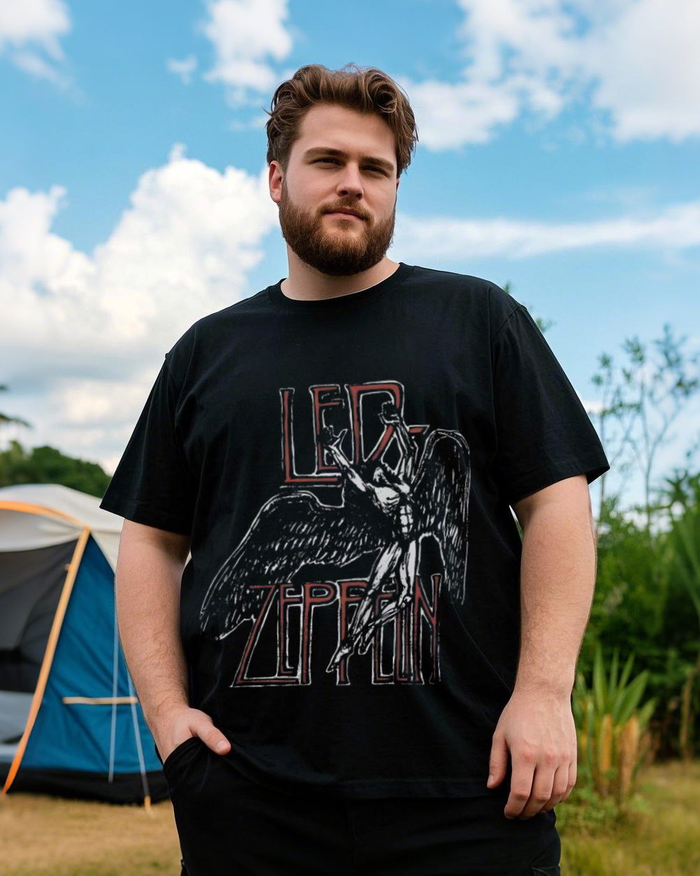 Men's Cotton Letter Print T-Shirt - Trendy Short Sleeve Tee for Spring Summer