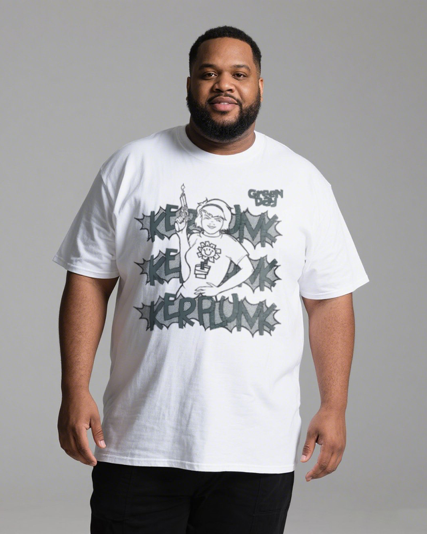 Men's White Cotton T-Shirt – Relaxed Fit, Regular Sleeve, Summer Basic Tee