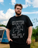Breathable Plus Size T-Shirt - Flowy Loose Fit Cotton Top with Trendy Prints for Summer