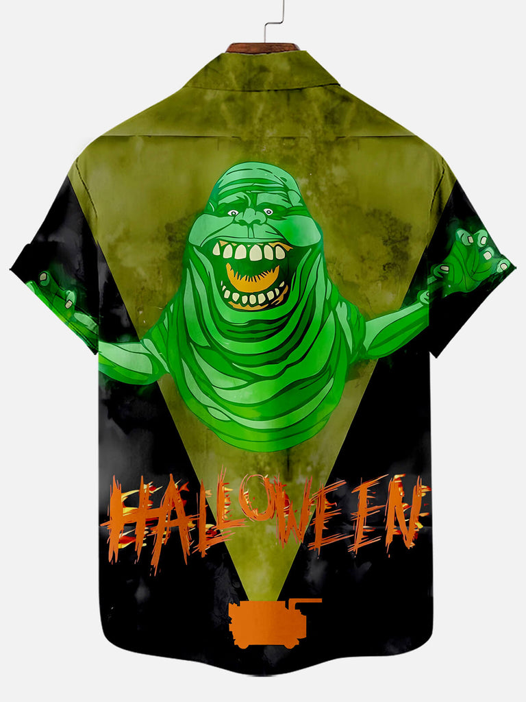 Halloween Movie Monster Graphic Men's Short Sleeve Shirt