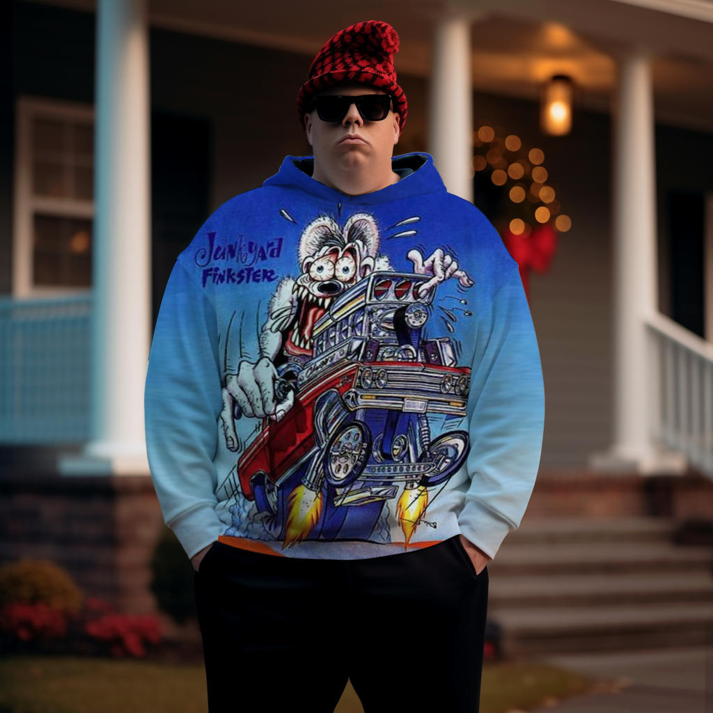 Men's Tales from The Crypt Plus Size Hoodie Christmas grinch