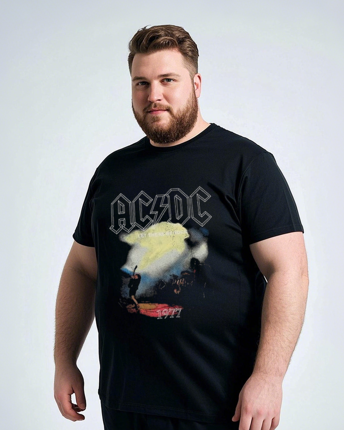 Plus Size Summer Casual Printed 100% Cotton T-Shirt