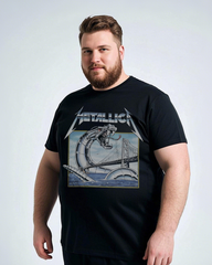 Men's Premium Cotton Embroidered Tee – Summer Casual Heavyweight Short-Sleeve T-Shirt