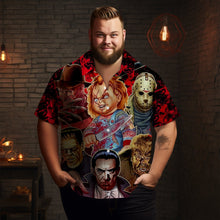 Load image into Gallery viewer, Halloween Movie Character Print Men&#39;s Short Sleeve Shirt