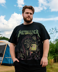 Men's Short Sleeve T-Shirt - Summer Loose Fit Heavyweight Cotton Tee