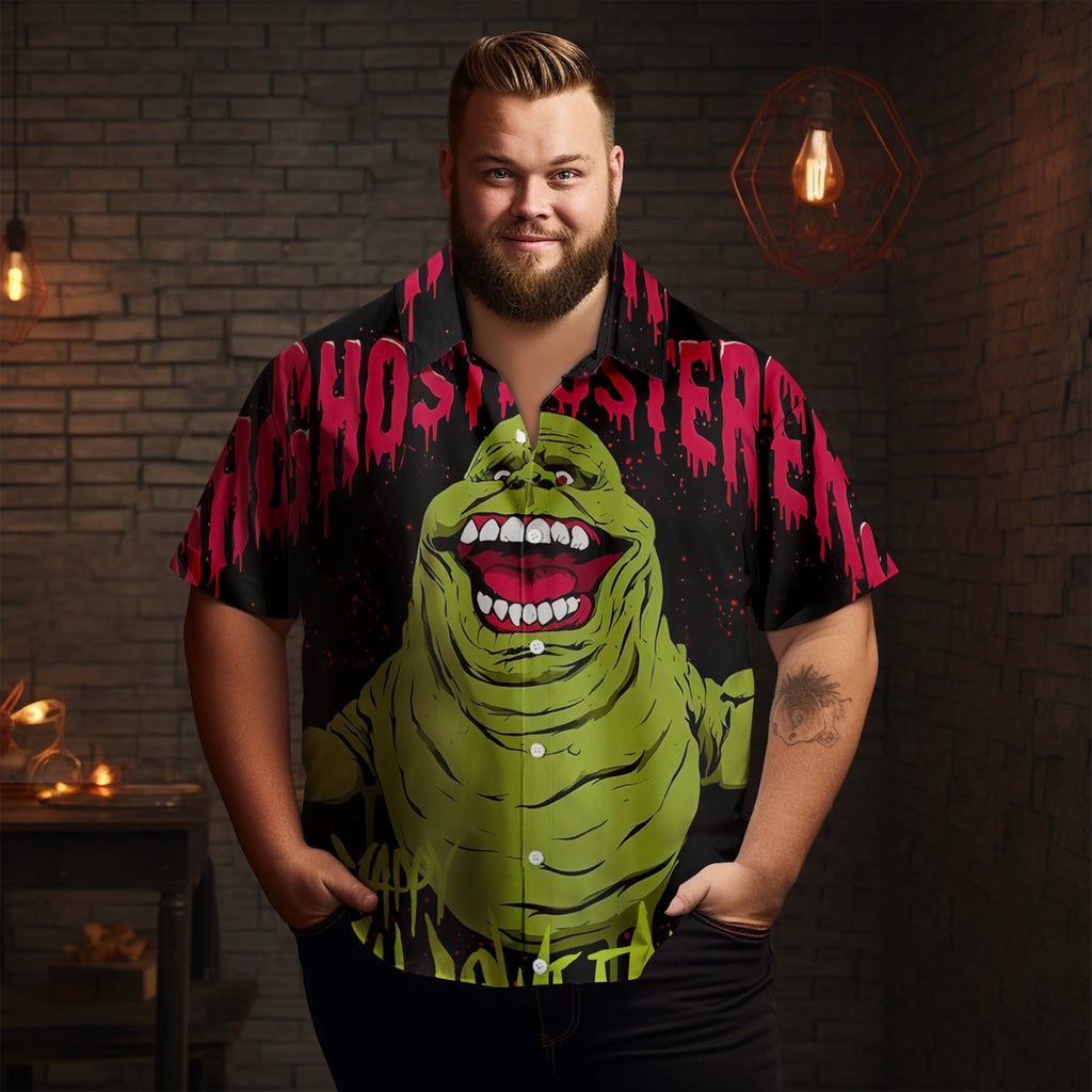 Halloween Movie Monster Graphic Men's Short Sleeve Shirt