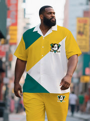Men's Oversized Island Sport Coastal Tee and Shorts Combo