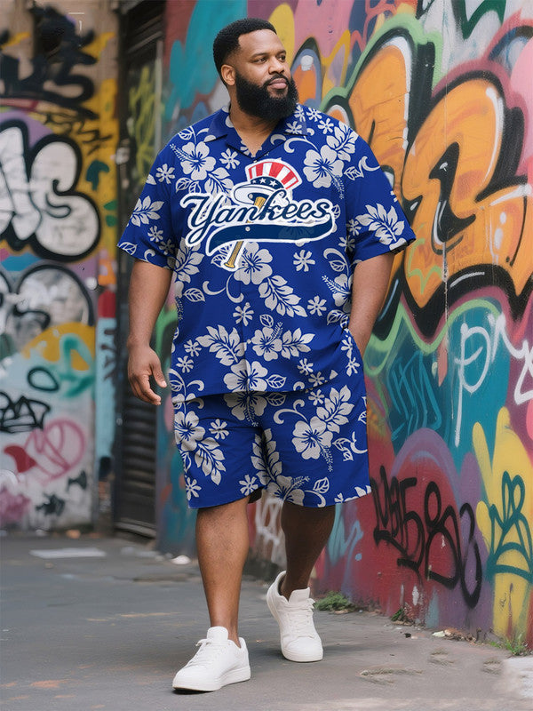 Husky Men's Aloha Ocean Athletic Short-Sleeve Ensemble