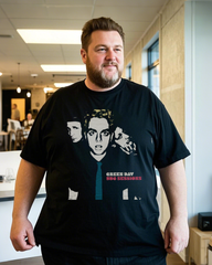 Large size summer casual comfortable printed 100% pure cotton T-shirt