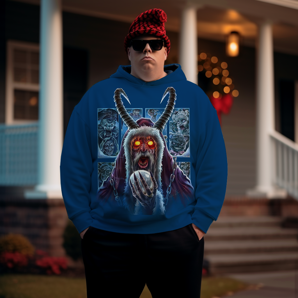 Men's Tales from The Crypt Plus Size Hoodie Christmas grinch