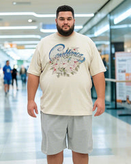 Men's Oversized Black Cotton T-Shirt – Breathable Summer Essential Tee