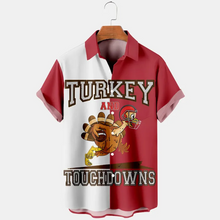 Load image into Gallery viewer, Thanksgiving Funny Turkey  Men&#39;s Plus Size Short Sleeve Shirt