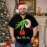 Simple Casual Christmas Shirt with Plus Size Options for Men