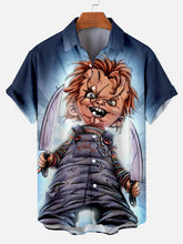 Load image into Gallery viewer, Halloween Horror Movie Character Print Men&#39;s Short Sleeve Shirt