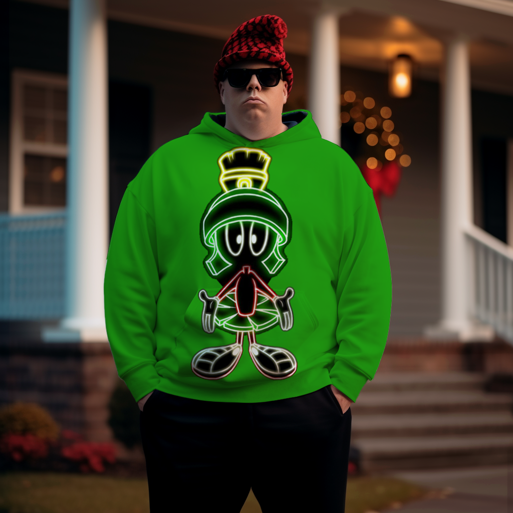 Men's Tales from The Crypt Plus Size Hoodie Christmas grinch