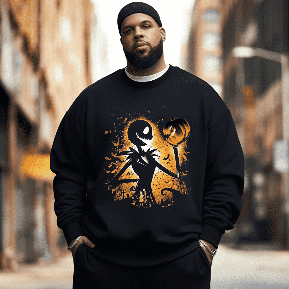 Halloween Men's Plus Size Sweatshirt