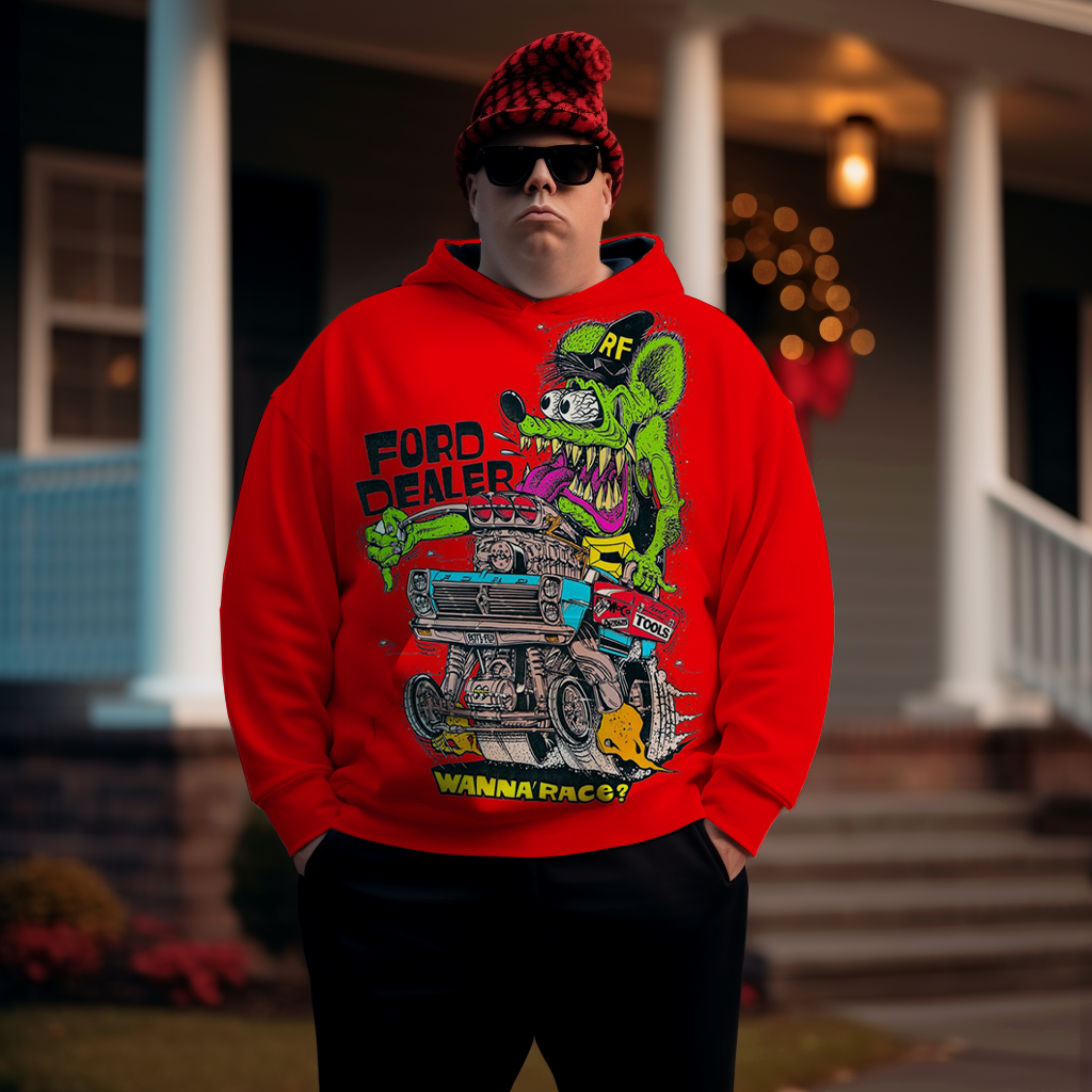 Men's Tales from The Crypt Plus Size Hoodie Christmas grinch