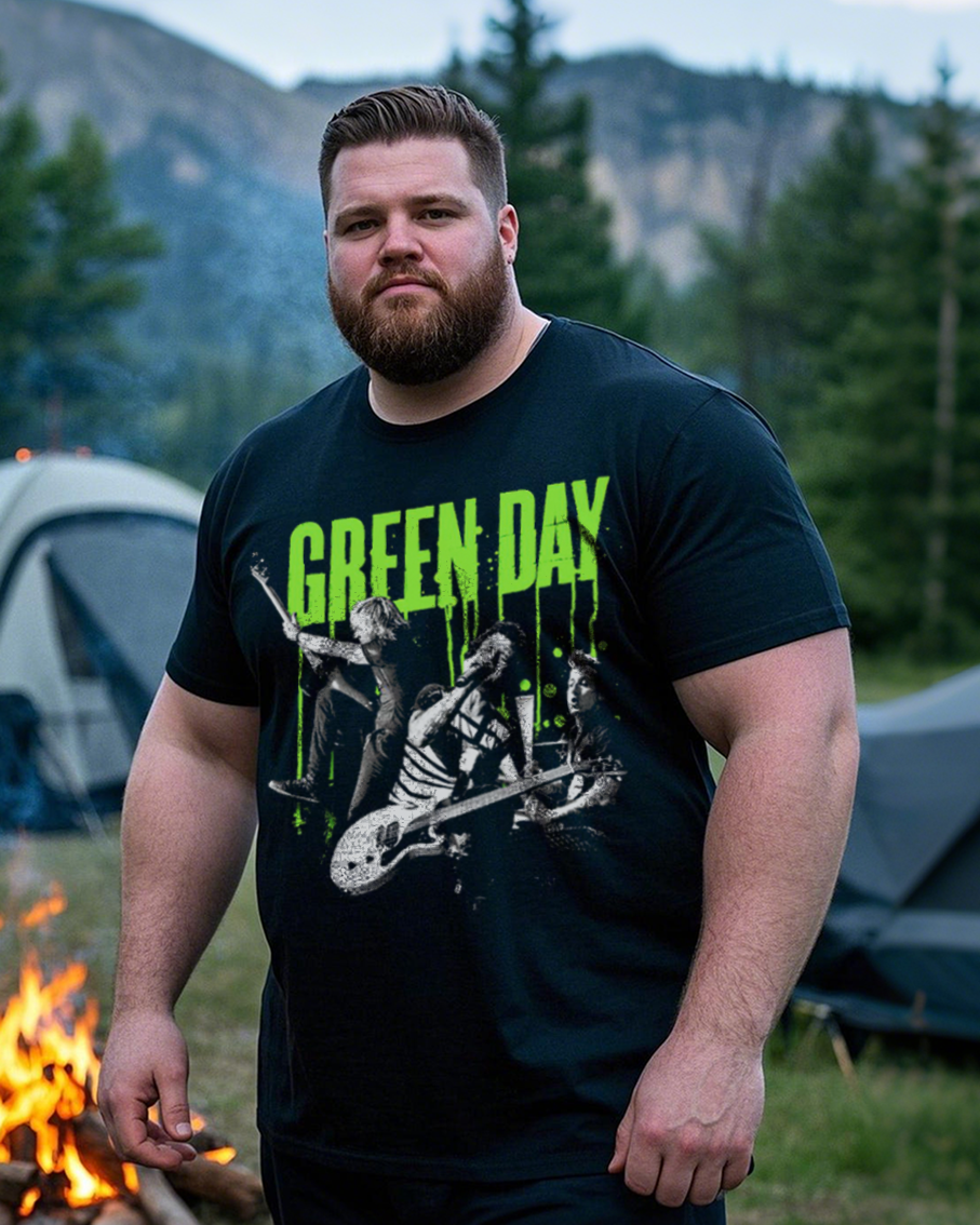 Plus Size Summer Casual Printed 100% Cotton T-Shirt