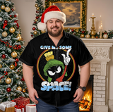 Simple Casual Christmas Shirt with Plus Size Options for Men