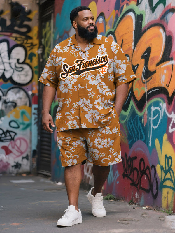 Men's Broad-Cut Tropical Sea Adventure Shorts Outfit