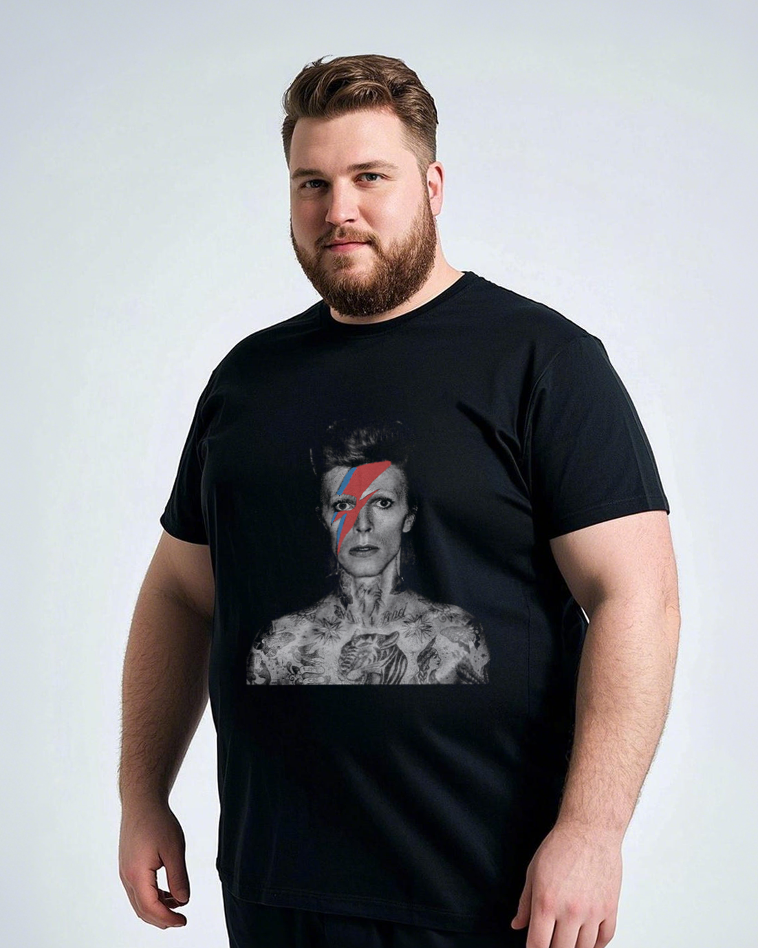 Classic Black Cotton T-Shirt for Men – Relaxed Regular Fit