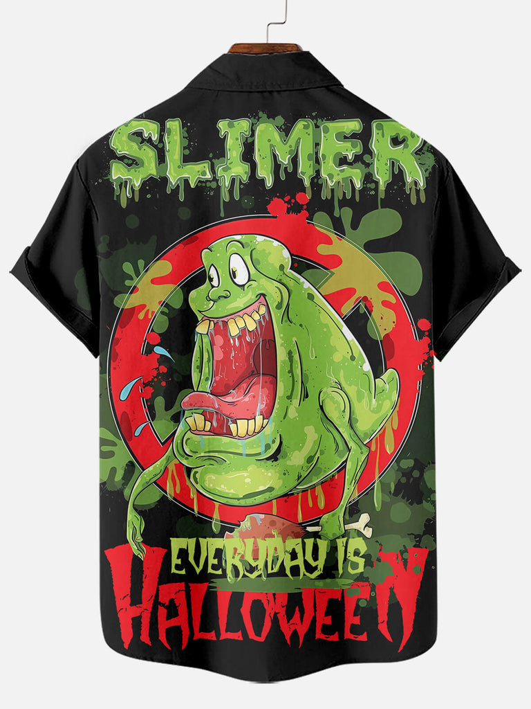 Halloween Movie Monster Graphic Men's Short Sleeve Shirt