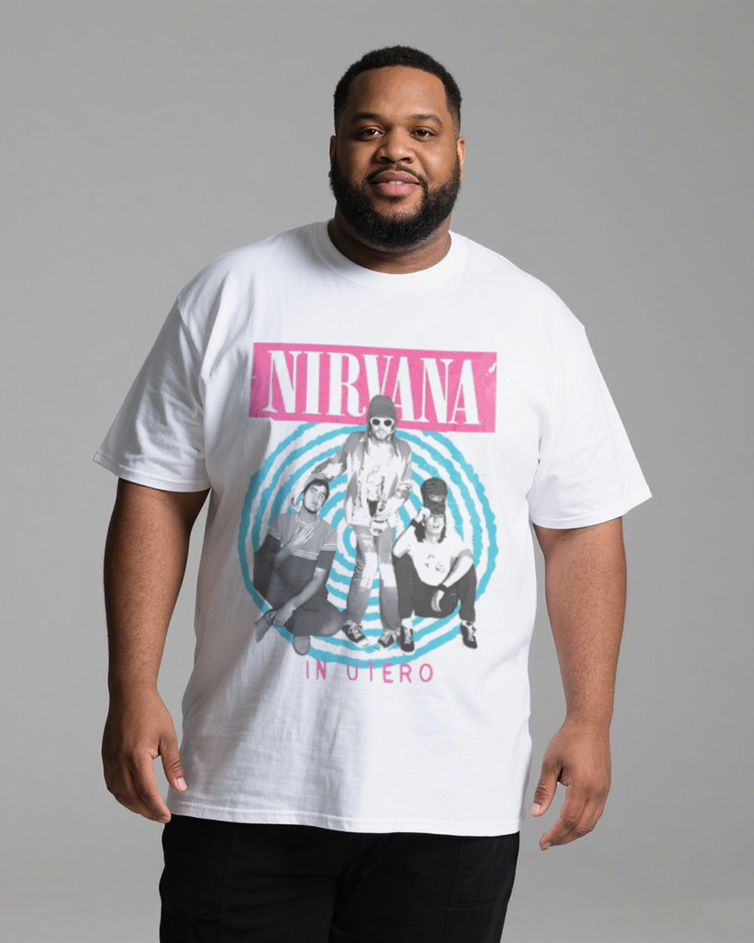 Plus-Size Men's Summer Casual Short-Sleeve Printed T-Shirt – Soft & Skin-Friendly