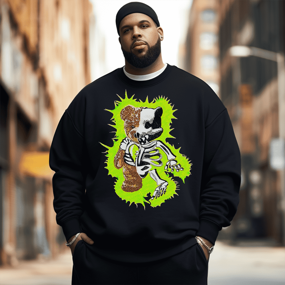Skull Men's Plus Size Sweatshirt