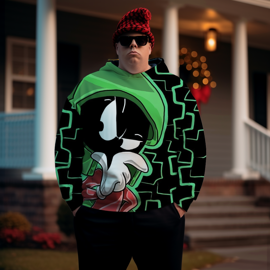 Men's Tales from The Crypt Plus Size Hoodie Christmas grinch