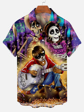 Load image into Gallery viewer, Halloween Movie Character Print Men&#39;s Short Sleeve Shirt