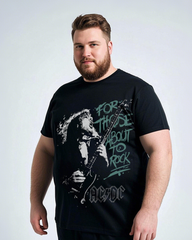 Plus Size Cotton T-Shirt  Summer Casual Short Sleeve Printed Tee