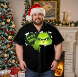 Simple Casual Christmas Shirt with Plus Size Options for Men