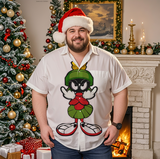 Simple Casual Christmas Shirt with Plus Size Options for Men