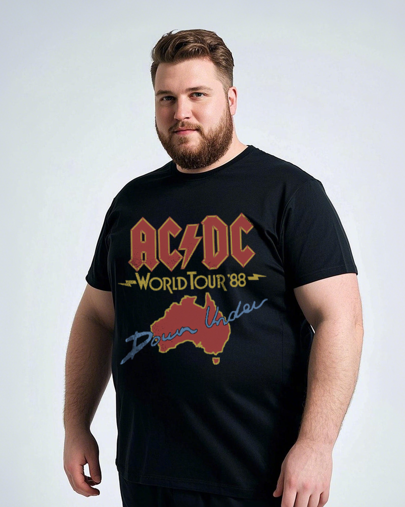 Breathable Plus Size T-Shirt - Flowy Loose Fit Cotton Top with Trendy Prints for Summer