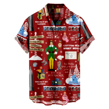 Load image into Gallery viewer, Thanksgiving Vacation Retro Style Elements Hawaiian  Men&#39;s Plus Size Short Sleeve Shirt