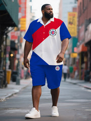 Men's Generous Fit Tropical Sport & Shore Shorts Set