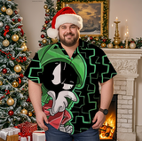 Simple Casual Christmas Shirt with Plus Size Options for Men