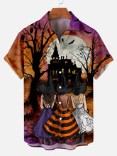 Load image into Gallery viewer, Halloween Scary Fortress Party Short Sleeve Shirt