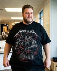 Men's Oversized Black Cotton T-Shirt – Breathable Summer Essential Tee