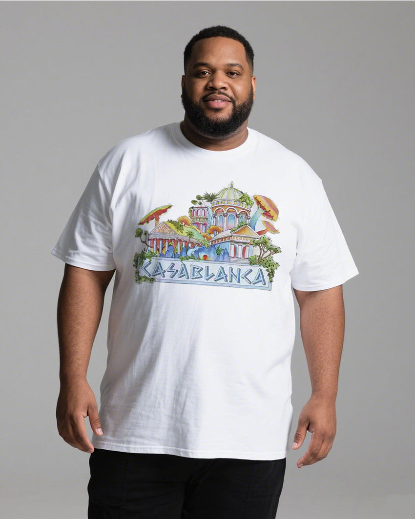 Summer New Arrival Men's Heavyweight Short-Sleeve T-Shirt – Relaxed Fit Cotton Street Tee