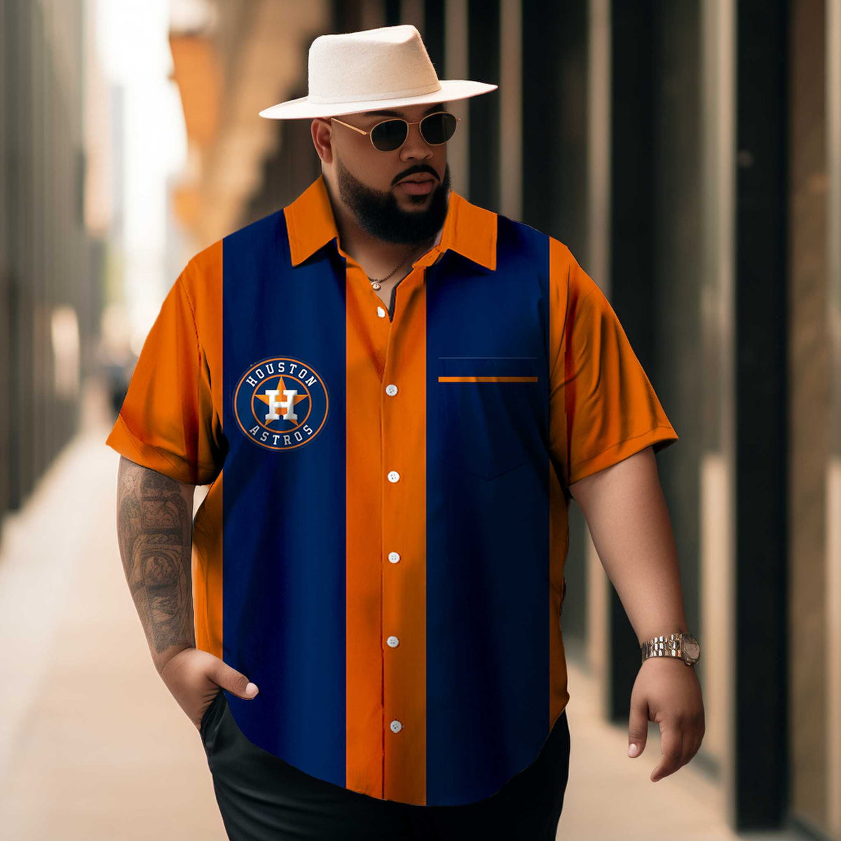 Men's Classic Print Pocket Shirt